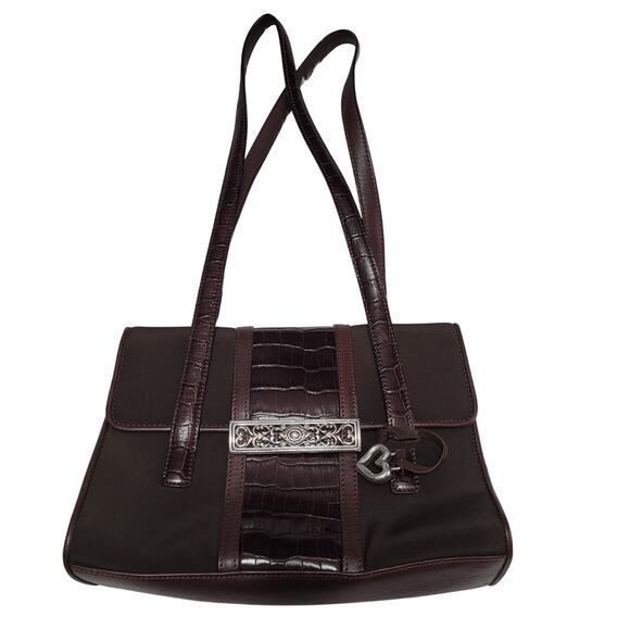 Brighton Brown Flap Sholder Purse - Picture 1 of 6